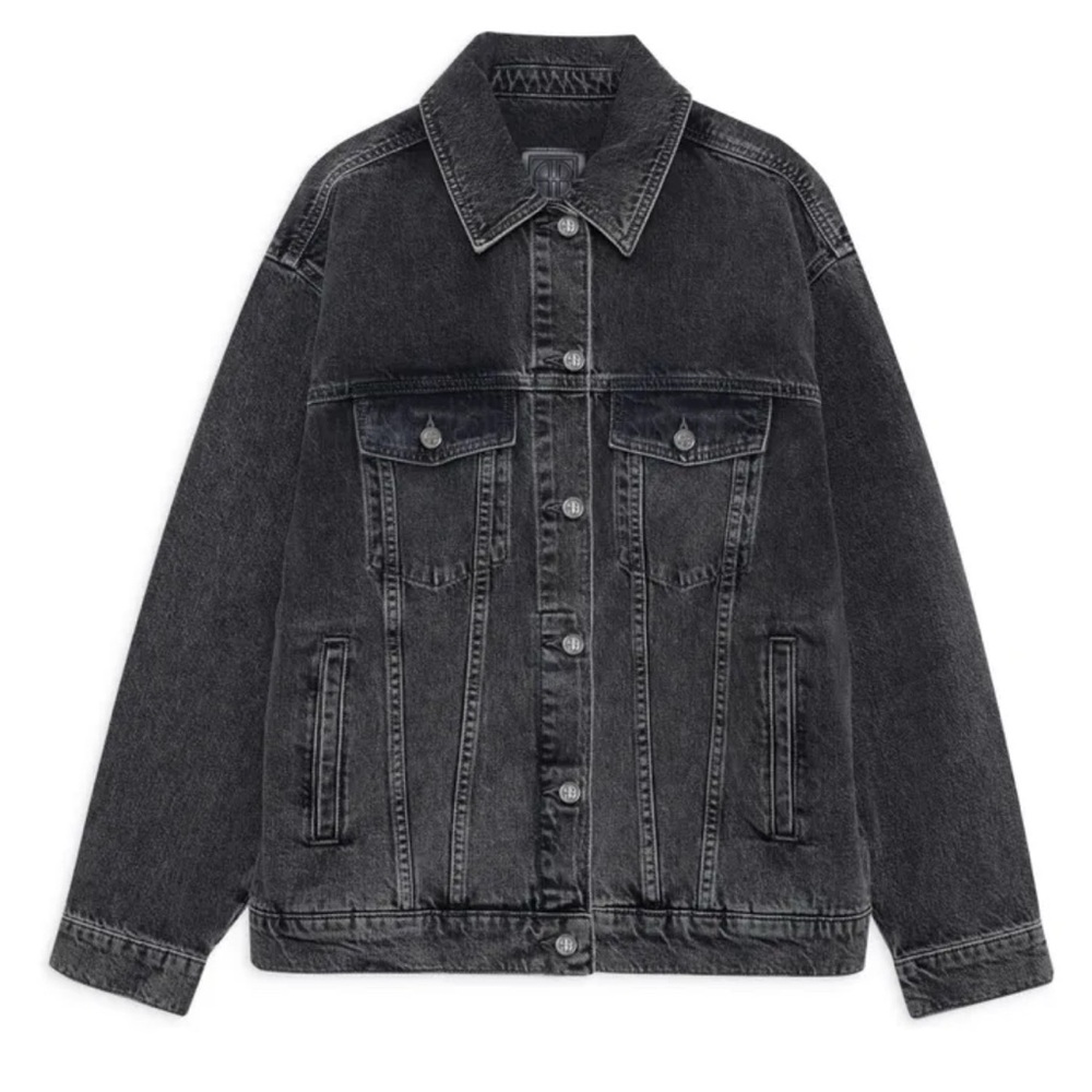 Anine Bing Black Denim Jacket